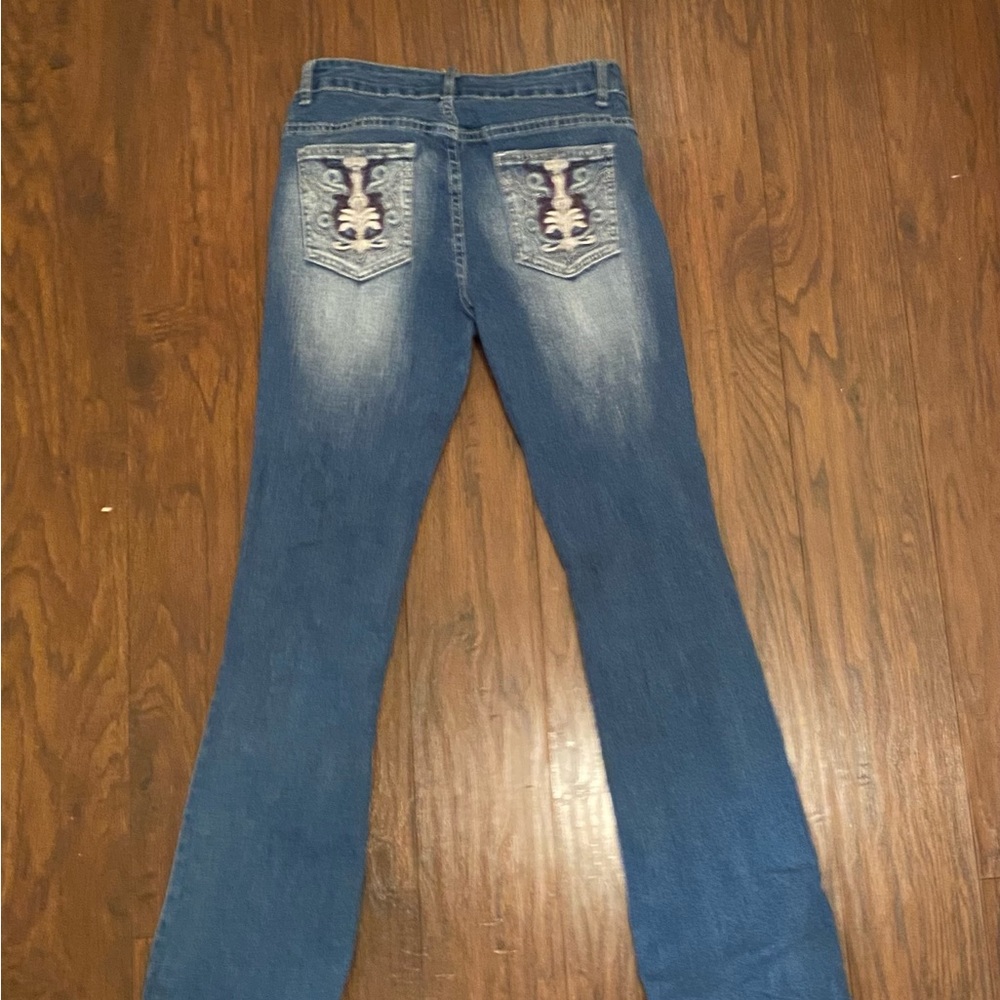 Mid rised designed Y2k flared jeans